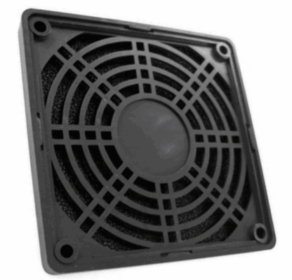 Plastic Fan Guard with Filter for 12x12cm Fan - Image 2