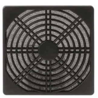 Plastic Fan Guard with Filter for 12x12cm Fan