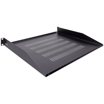 1U Vented Cantilever Shelf 14" (350mm) Deep with Lip - Image 2