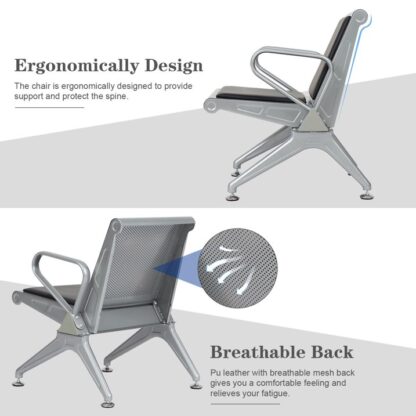 3Bsteel Waiting Chair and Sofa - Image 6