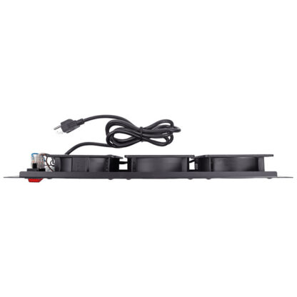 3U Rack Mount Network Cabinet Cooling System (3) 220-240 V (120mm) Fans - Image 2
