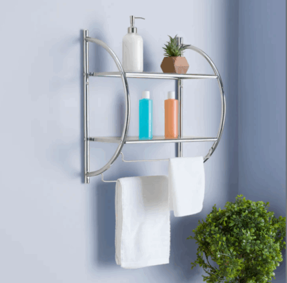 3Bsteel Silver Wall mount Towel Rack SS-201 - Image 5