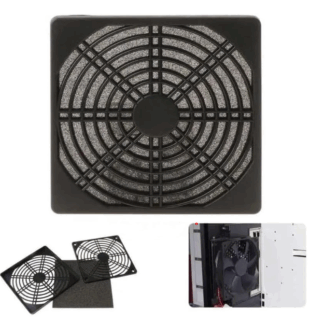 3Bsteel-(Plastic Fan Guard with Filter for 12x12cm Fan)  فلتر لمروحة 12 × 12 سم