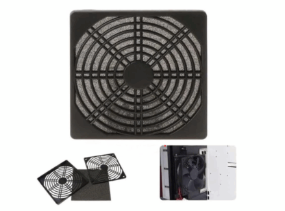 3Bsteel-(Plastic Fan Guard with Filter for 12x12cm Fan)  فلتر لمروحة 12 × 12 سم