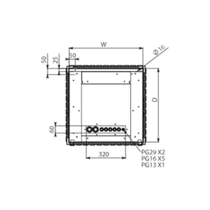 3Bsteel-12U Outdoor Wall Mount cabinet - Image 4