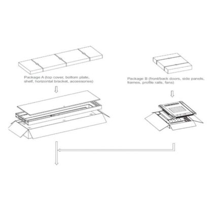 ProRack 42U 800*800 Standing Server Rack with Vented Door (Not Installed) - Image 2