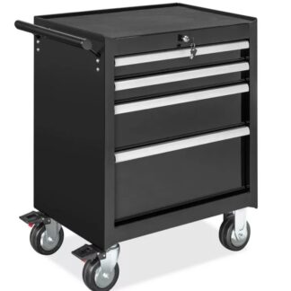 Tool Cabinet - 4 Drawer, Black