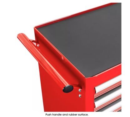 Tool Cabinet - 6 Drawer, Red - Image 2