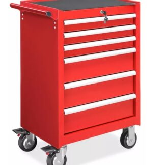 Tool Cabinet - 6 Drawer, Red
