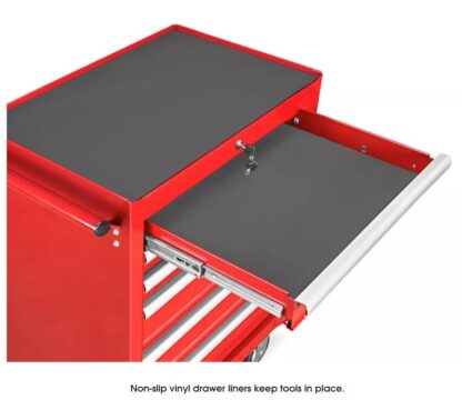 Tool Cabinet - 6 Drawer, Red - Image 5
