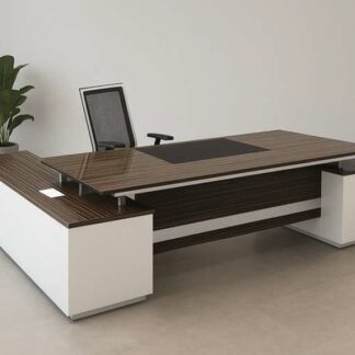 3cm thickness desk with fixed unit and side