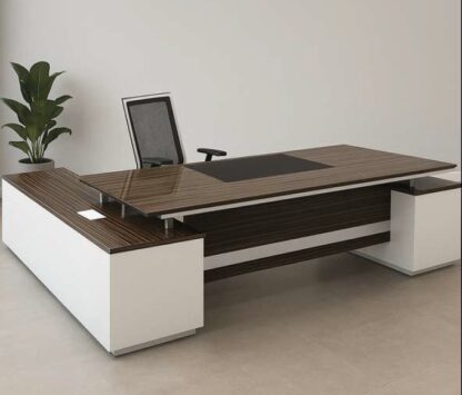 3cm thickness desk with fixed unit and side