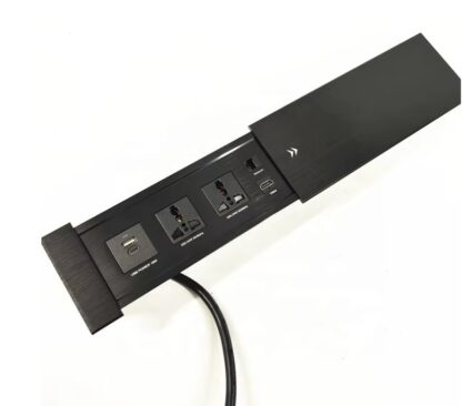 Power Desktop Sliding Cover Hidden Plug