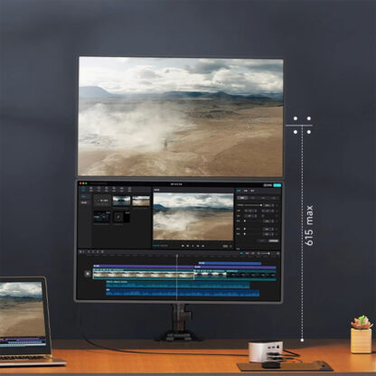 Dual Monitor Desk Stand H180 - Image 5