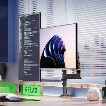 Dual Monitor Desk Stand H180 - Image 6