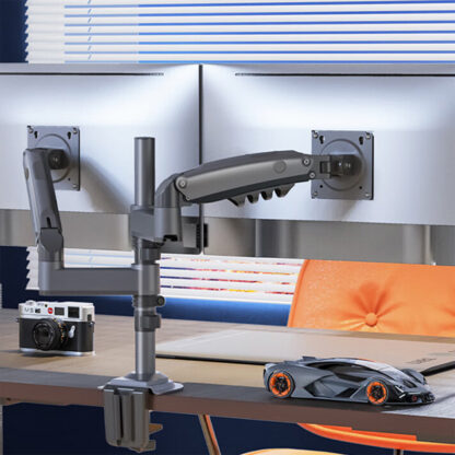 Dual Monitor Desk Stand H180