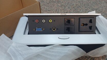 Office Furniture Tabletop Hidden Electric Socket Pop up Desk Power Outlet for Conference Table - Image 4