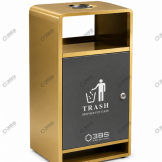 Luxury PVD Gold Stainless Steel Ashtray Waste Bin