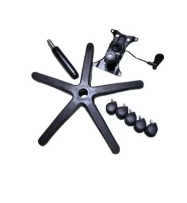 Office chair foundation, hydraulic column and plastic star