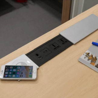 Desktop Power Socket with Wireless Charger