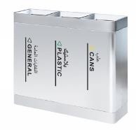 3-in-1 Stainless Steel Waste Bin
