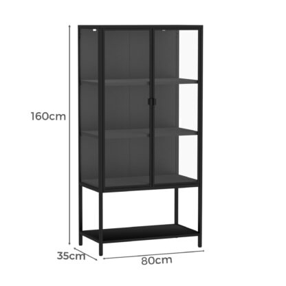 4 Tier 2 Door Display Cabinet - Image 8