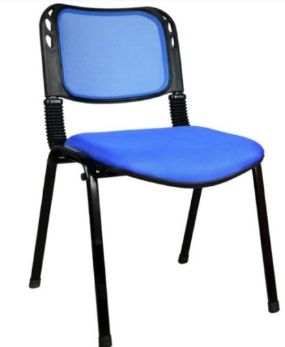 Fixed Mesh Back Chair Metal Black