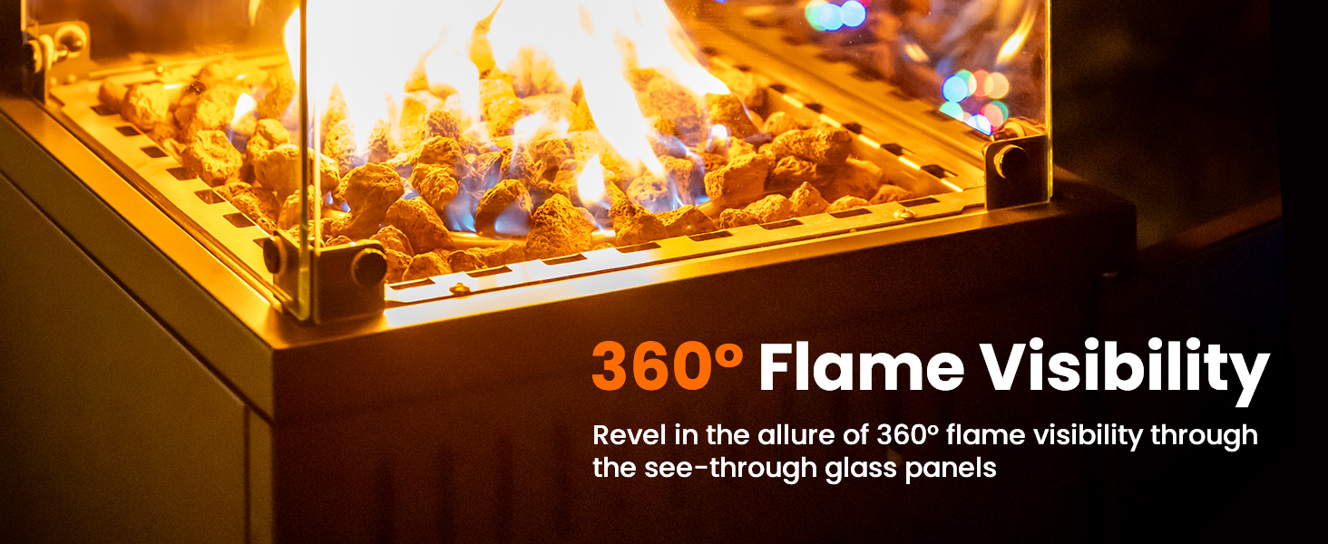 Outdoor Patio Gas Heater Black - Image 8