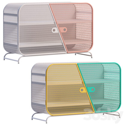 Mesh sideboard (2 colors) - 3BSteel