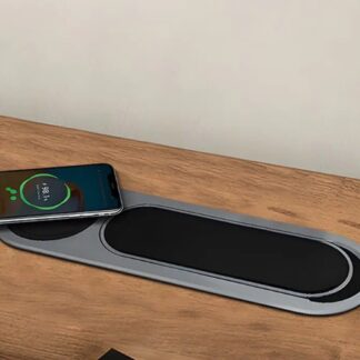 Oval desktop socket with wireless charger