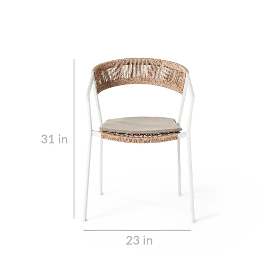 EC-Dining Chair in White - Image 2
