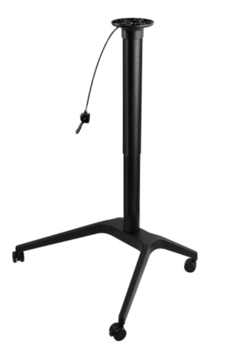 Mobile Table Height Adjustable Rolling Lectern Laptop Workstation with Pneumatic Lift Desk - Image 2