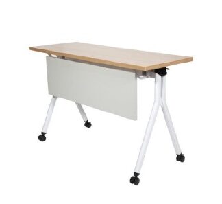 Foldable and stackable desk frame