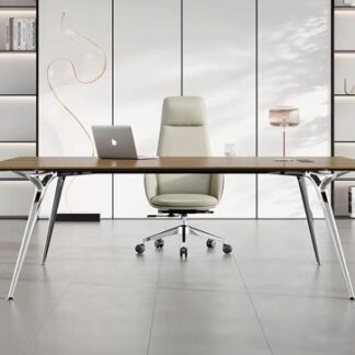 Aluminum-Desk frame, chrome finish, 4 legs, size 90*190