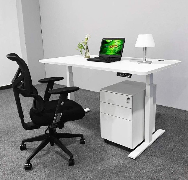 Electric lifting desk frame,3 stage,140 x 70 to 190 x 85 cm