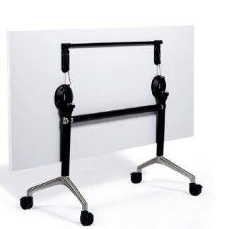 Foldable and stackable desk frame