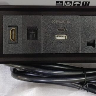 Dual sliding cover power socket