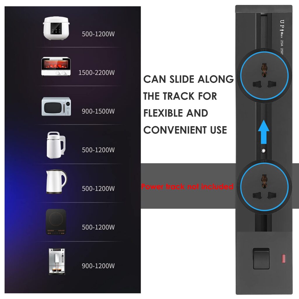 Track Socket Design Universal 3-Pin Track Sockets - 3BSteel