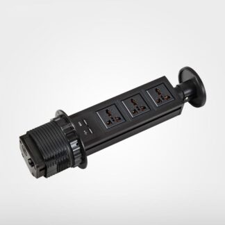 Multi-Plug Desk Socket with Universal Sockets & USB Ports