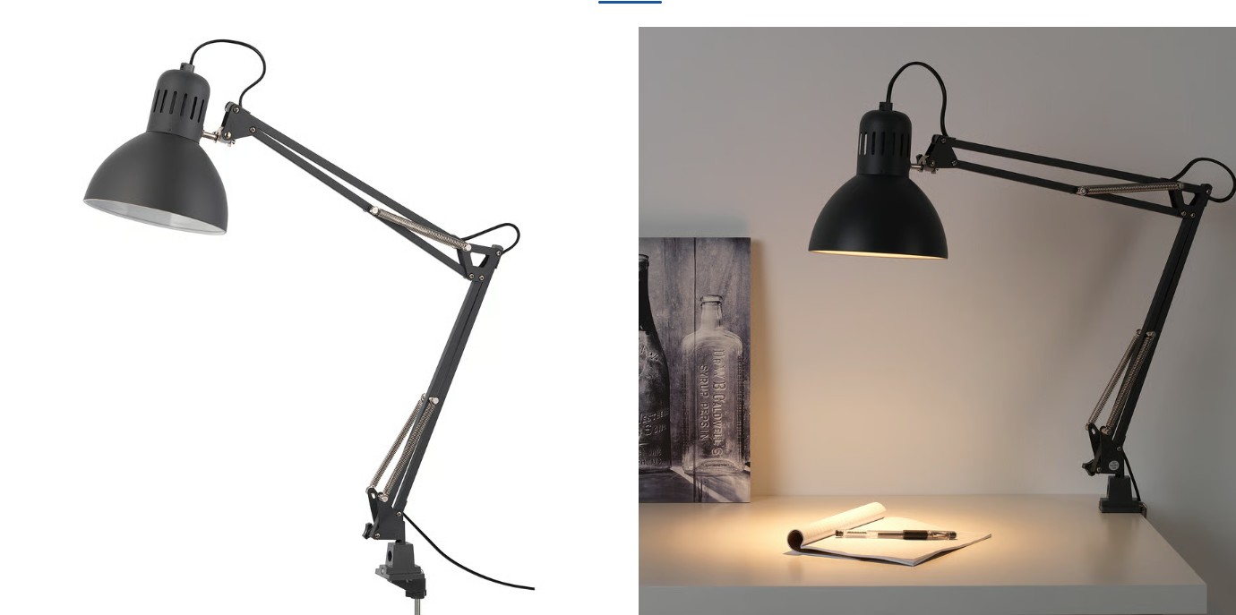 Adjustable Architect Desk Lamp with Metal Swing Arm
