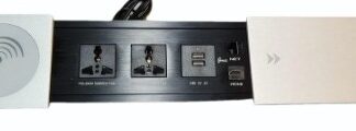 Desk Sliding Power Socket with Wireless Charger