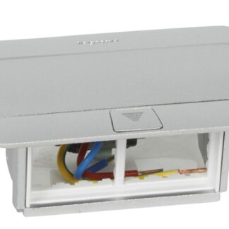 floor box-Pop up 4 modules to be equipped - matt aluminium finish