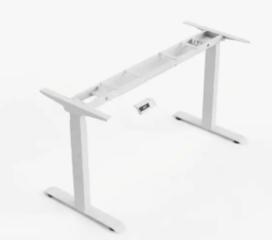 Electric desk with a two-motor, three-section frame, Dimensions: 140 x 70 Electric lifting desk frame,3 stage Load capacity up to 120 kg External control unit 3-year warranty Spare parts available Extendable and foldable Adjustable height Up to 117 cm Color: Gray and white-3bsteel